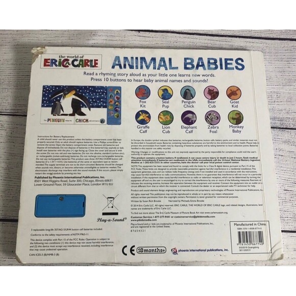 Eric Carle Animal Babies Sound & Board Book - Picture 2 of 6